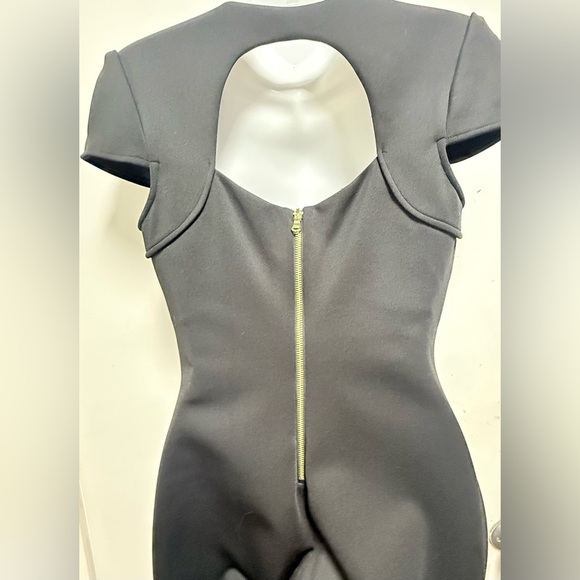 Guess Black Asymmetrical Wrap Mini Dress - Picture 5 of 9